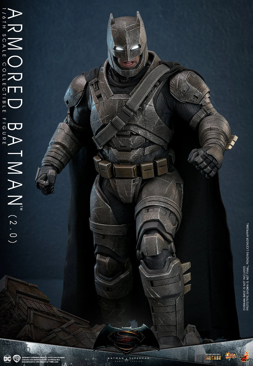 Hot Toys Highly Detailed 1/6th Scale Collectible Figure of Armored Batman (2.0) from Batman v Superman: Dawn of Justice