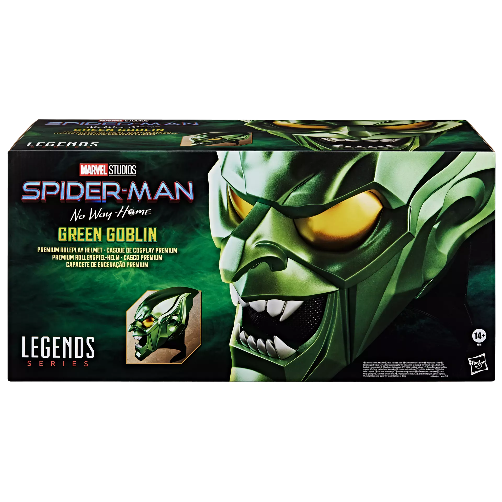 Marvel Legends Collection Green Goblin Cosplay Helmet and Electronic Pumpkin Prop Bundle