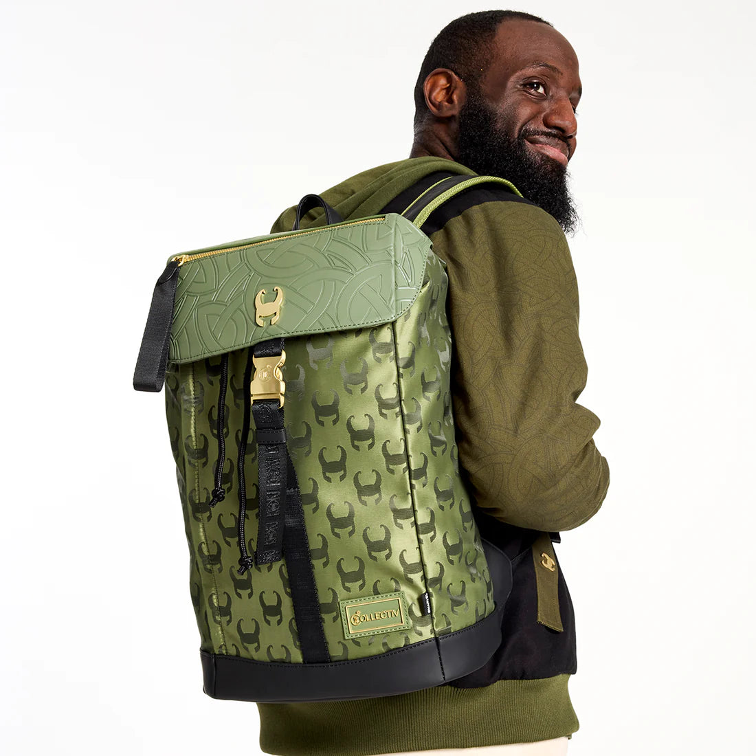 Loungefly Collectible Marvel Loki The Traveler Full-Size Backpack for Cosplay and Daily Use