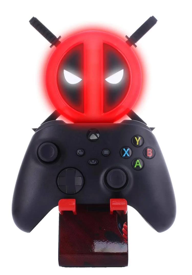 Marvel Deadpool Themed Illuminated Ikon Cable Guys Charging Stand for Phones and Electronic Devices