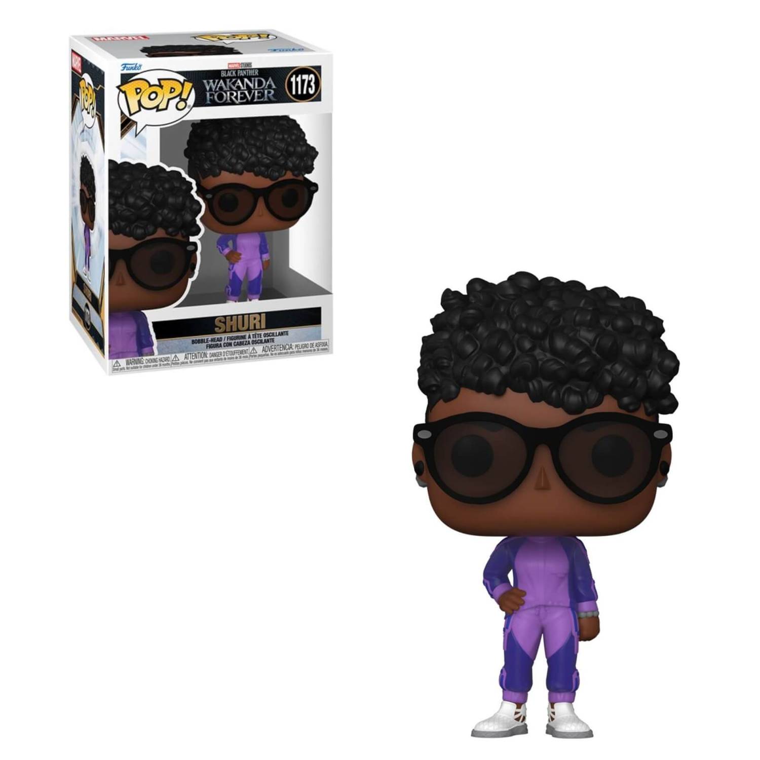 Collectible Marvel Black Panther Wakanda Forever Shuri with Sunglasses Funko Pop! Vinyl Figurine