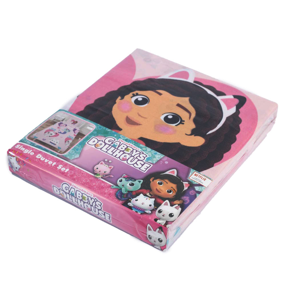 Gabby’s Dollhouse Hug-themed Single Bed Duvet Set for Standard Beds