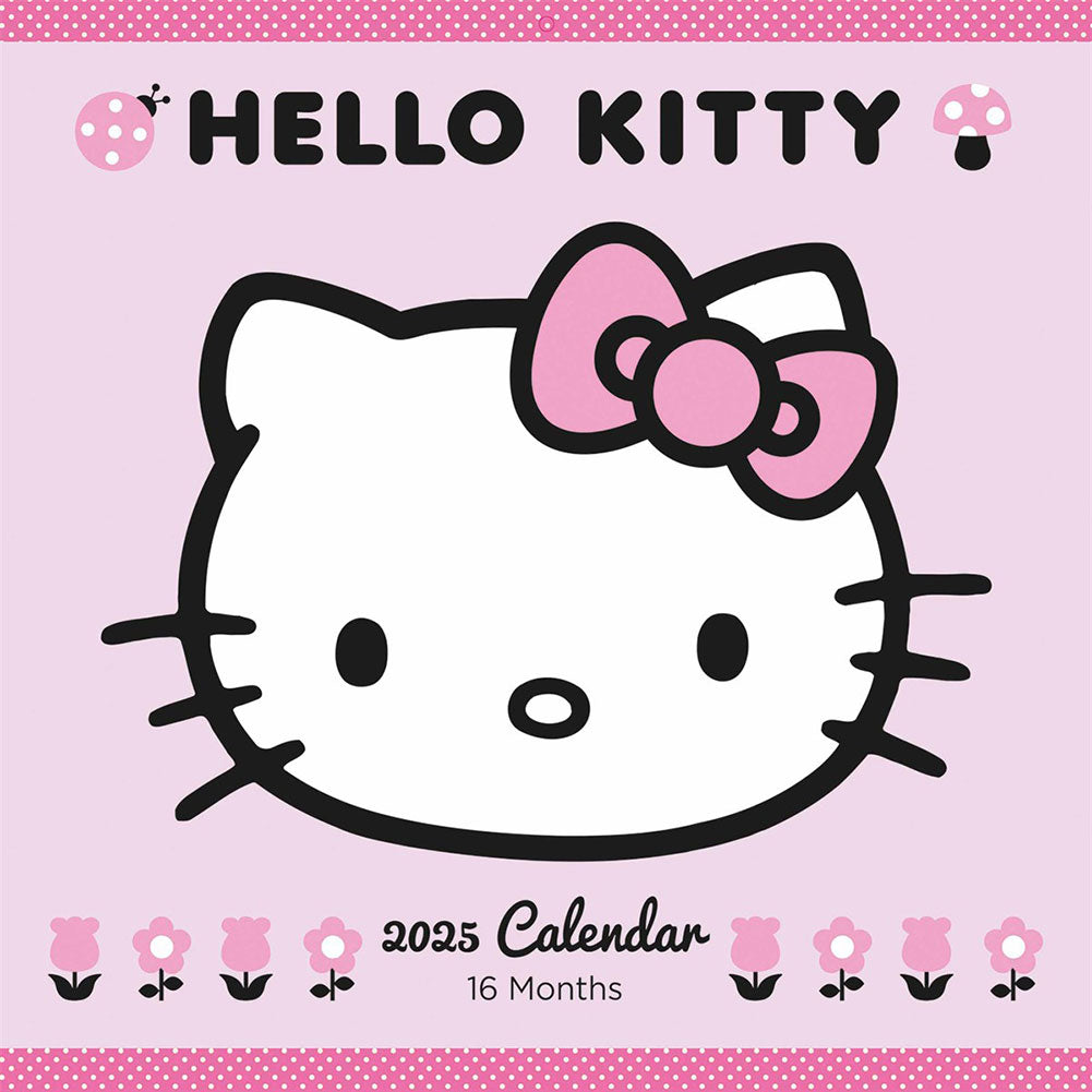 2025 Hello Kitty Decorative Square Wall Calendar