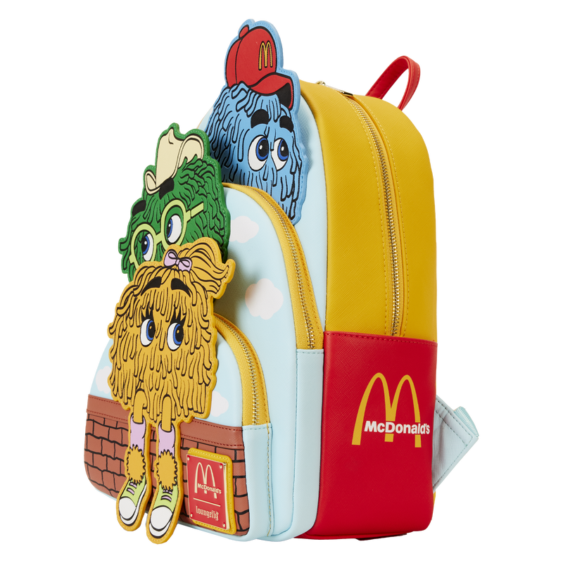 Loungefly Vintage McDonald's Fry Kids Adjustable Mini Backpack with Triple Pockets