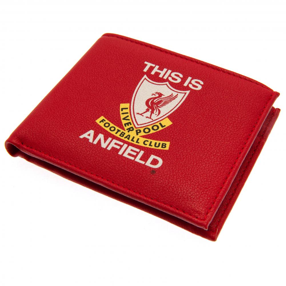 Authentic Liverpool FC Anfield-themed Red PU Leather Wallet for Fans
