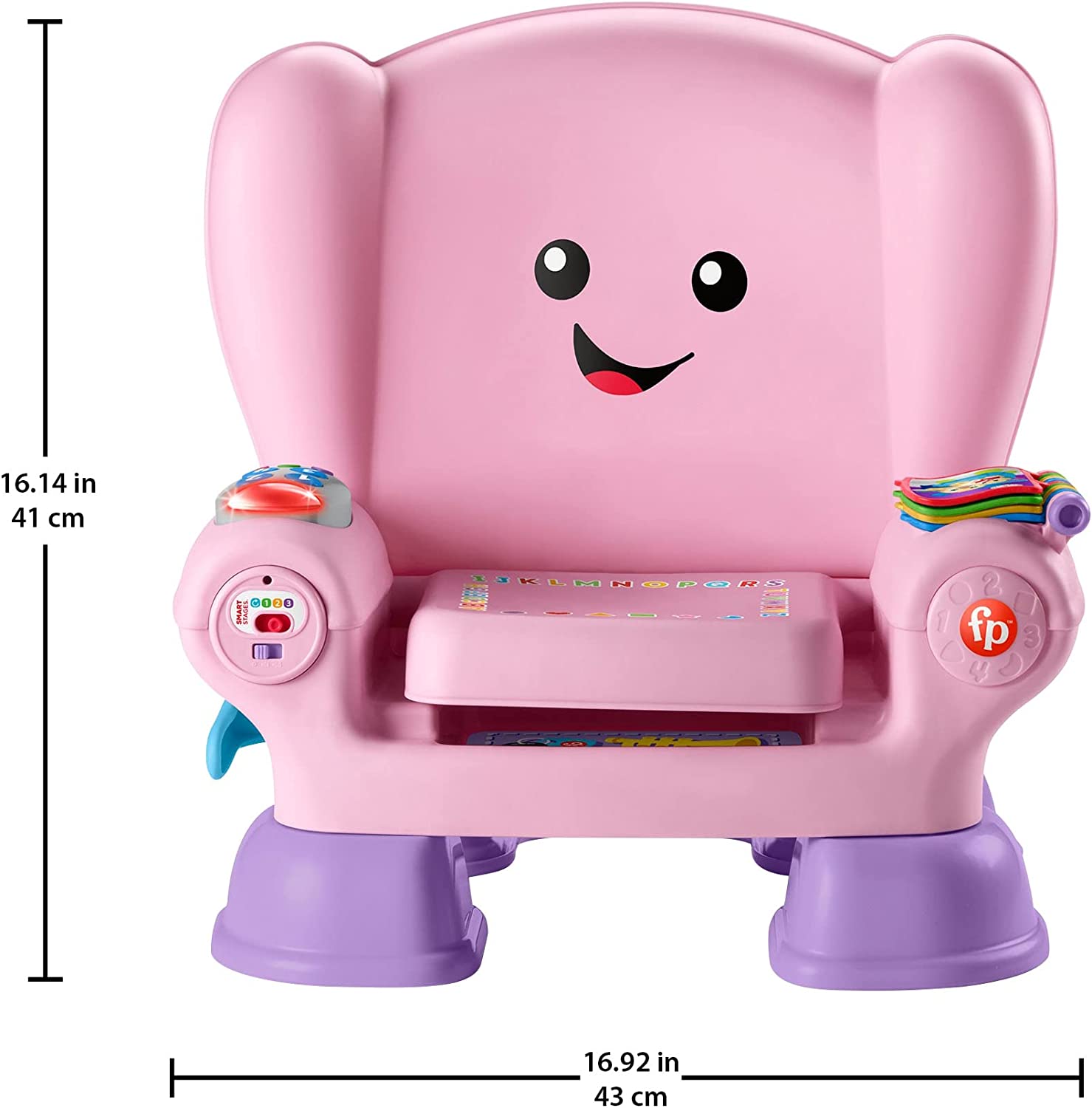 Fisher-Price Pink Laugh & Learn Smart Stages Interactive Chair for Babies