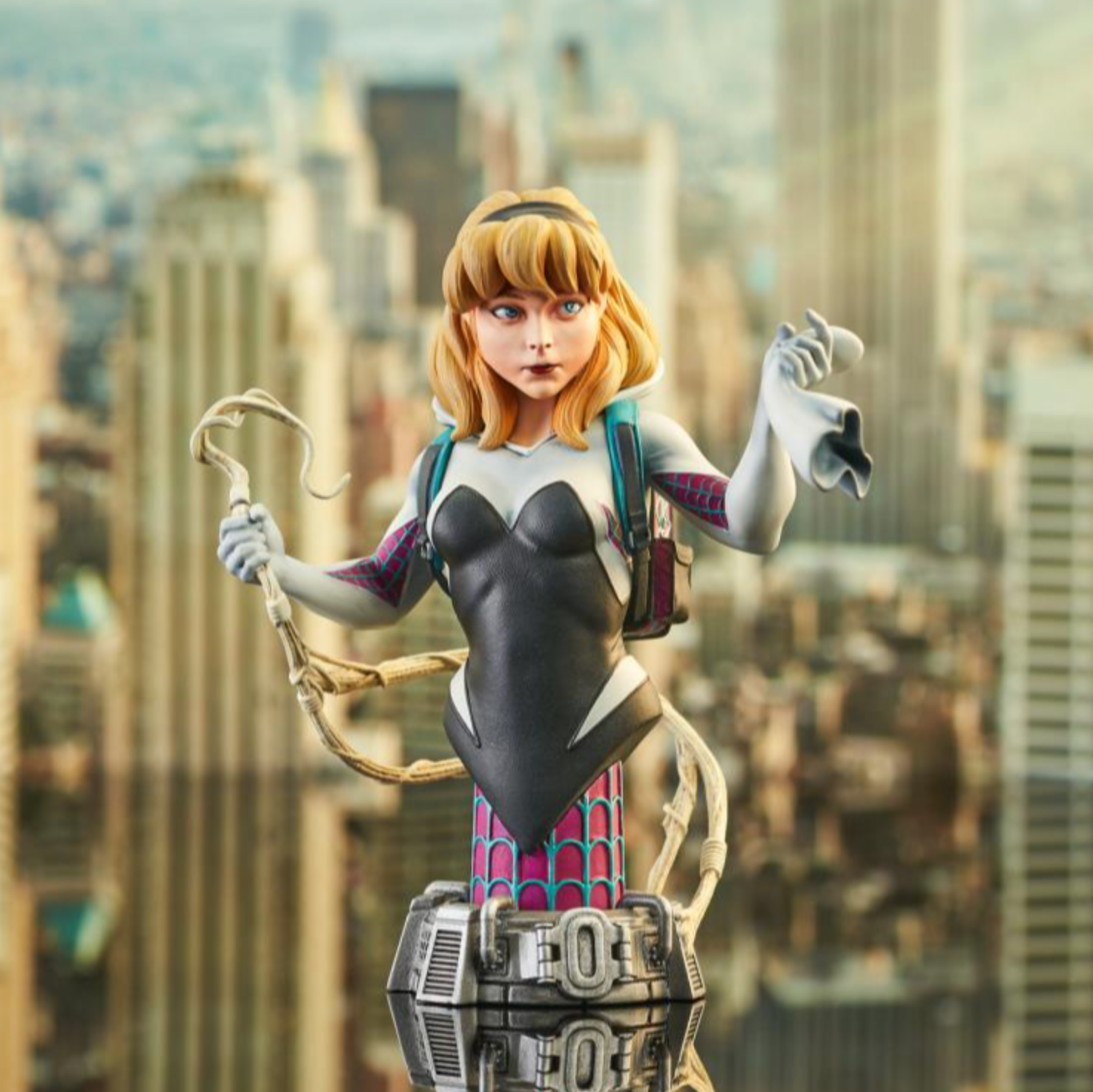 Limited Edition 1/7 Scale Collectible Bust of Marvel Comics' Ghost Spider