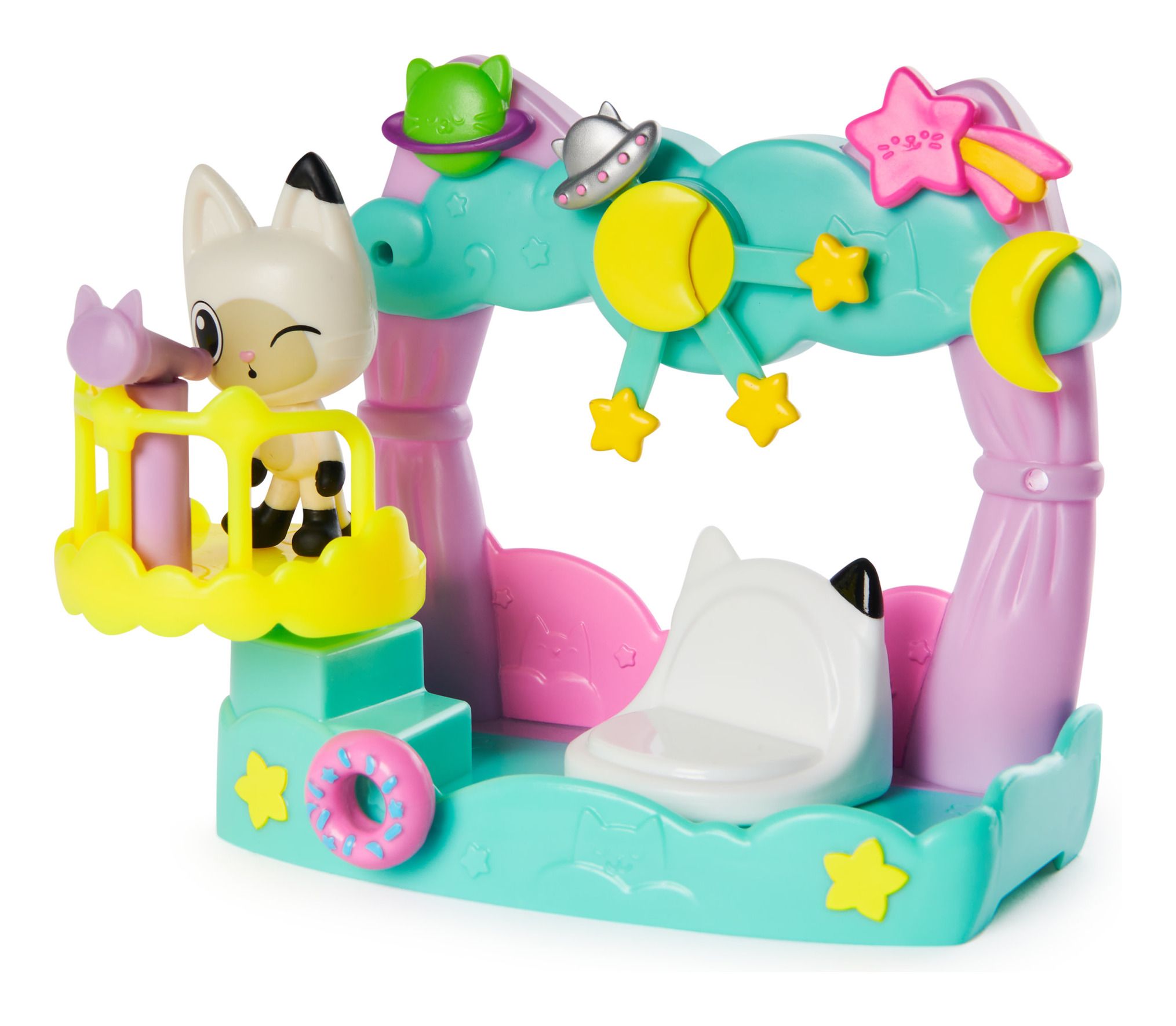 Gabby's Dollhouse Pandy Paws Dreamy Lookout Balcony Playset - An Ideal Dollhouse Accessory Set