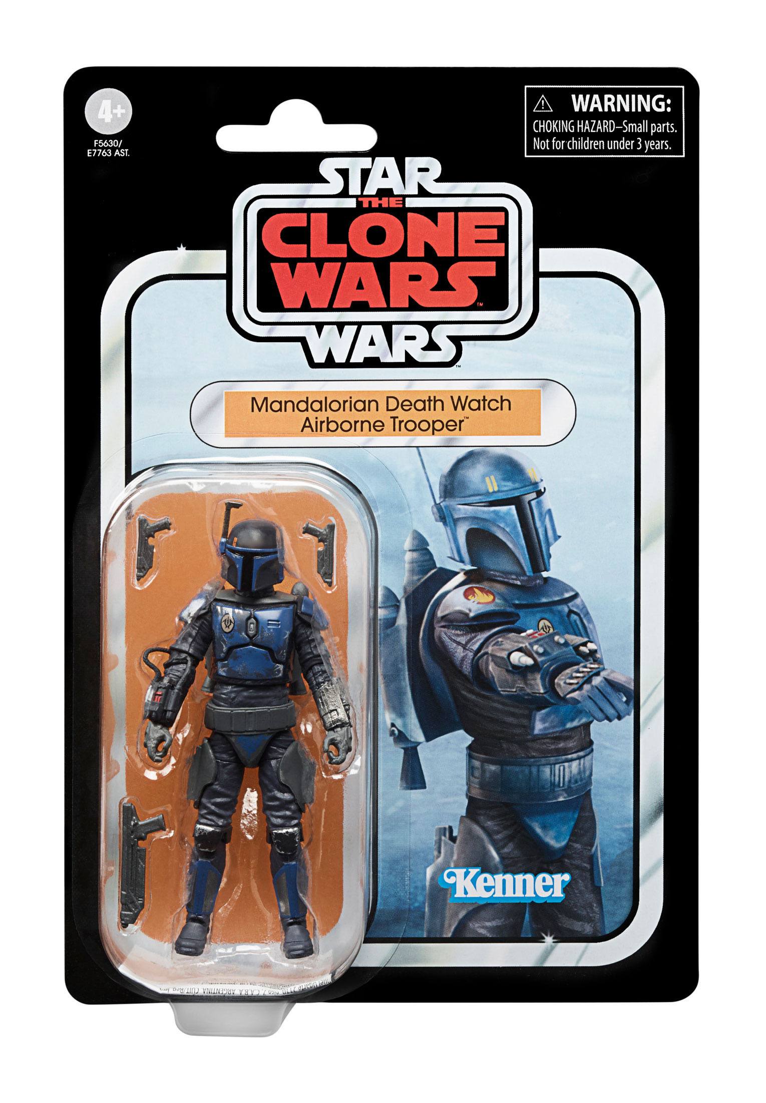 Hasbro Star Wars The Vintage Collection Action Figure - Mandalorian Death Watch Airborne Trooper Toy for Collectors and Fans