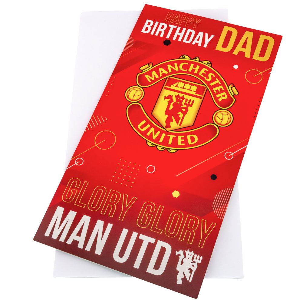High - Quality Manchester United Football Club Birthday Card for Dads