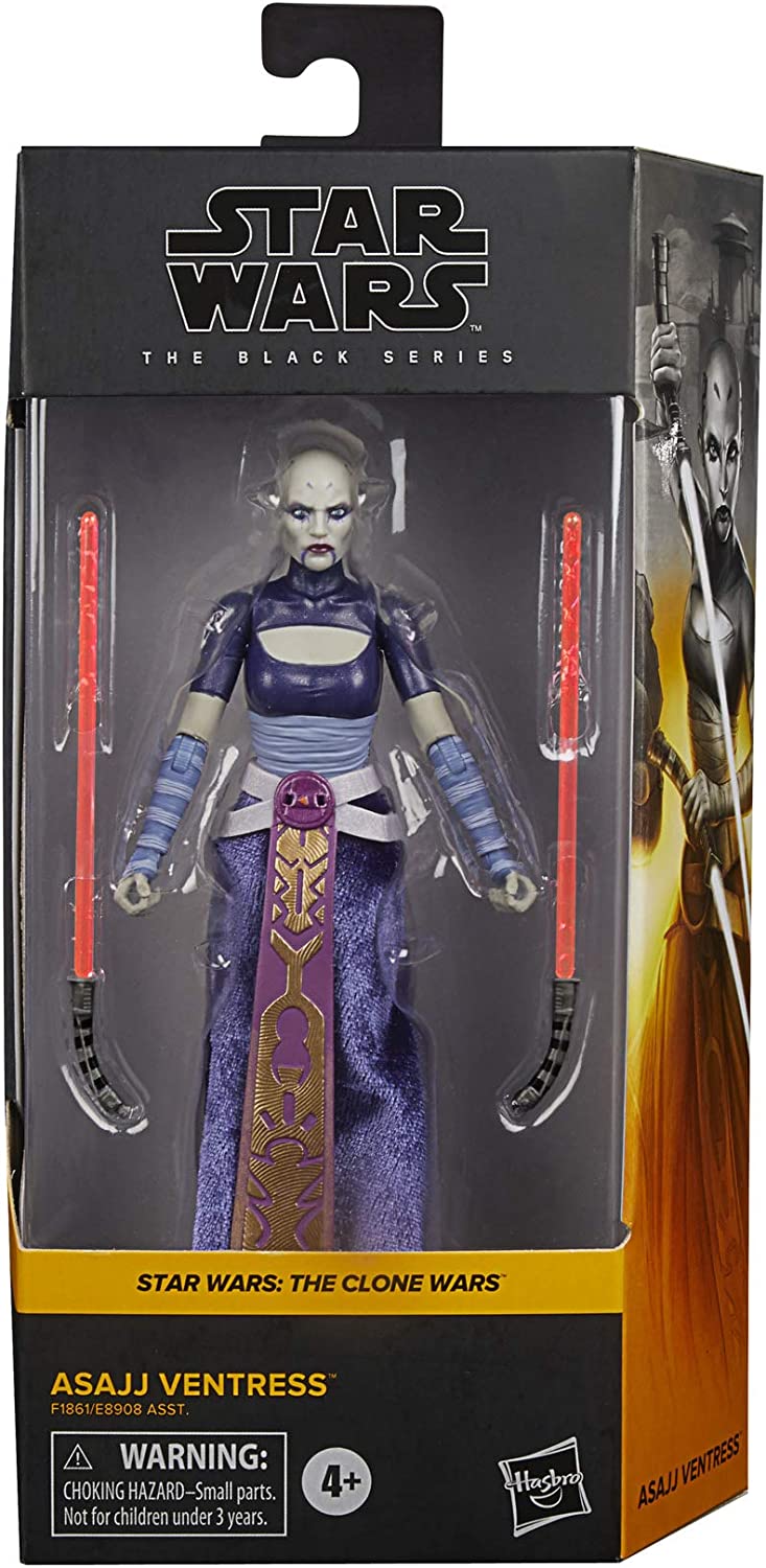 Hasbro's High - Quality Star Wars The Black Series Action Figure of Asajj Ventress, a Dark - Side Assassin