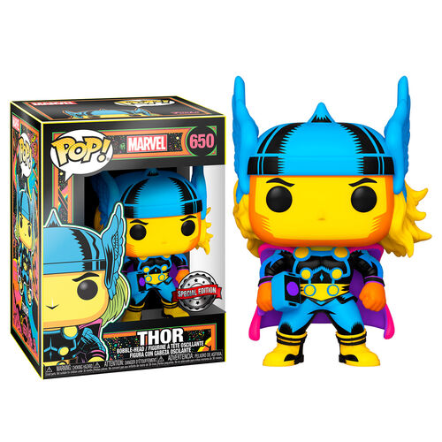 Incredible Marvel Black Light Thor Funko Pop Vinyl Collectible Figure
