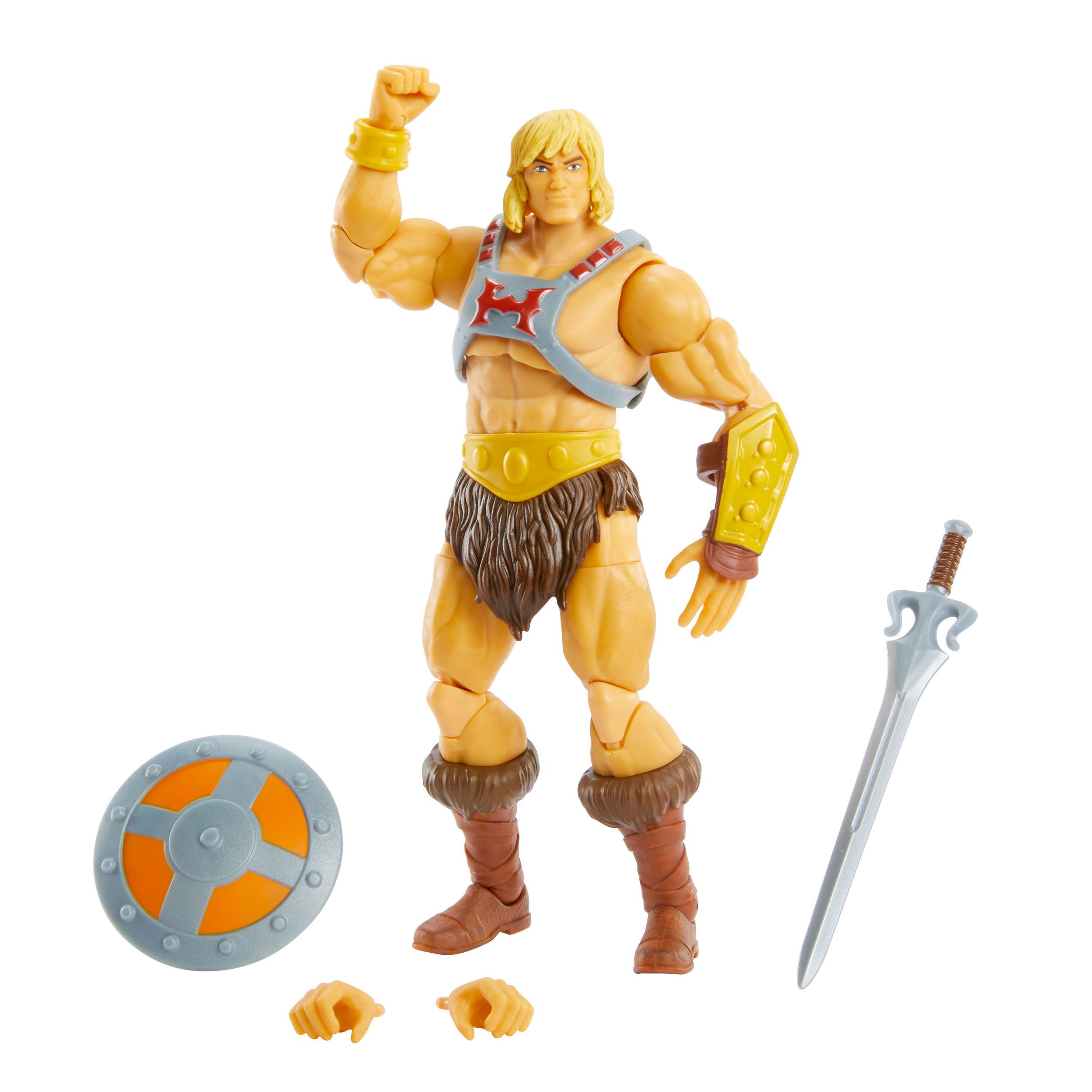 Highly Poseable Masters of the Universe Revelation He - Man Action Figure Set