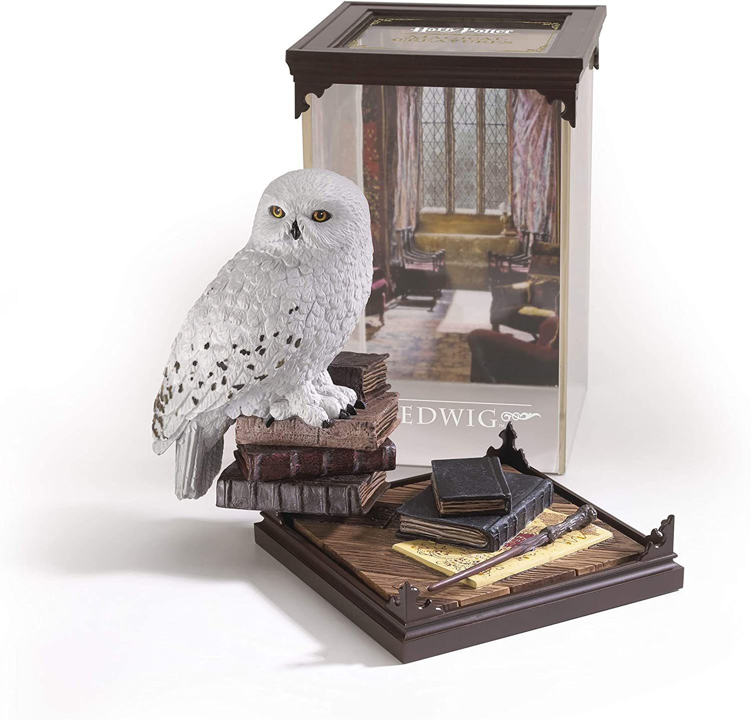 Exquisitely Hand - Painted Plastic Sculpture of Harry Potter's Owl Hedwig