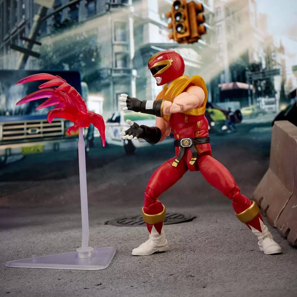 Hasbro Power Rangers x Street Fighter Lightning Collection 15cm Morphed Ken Soaring Falcon Ranger Figurine