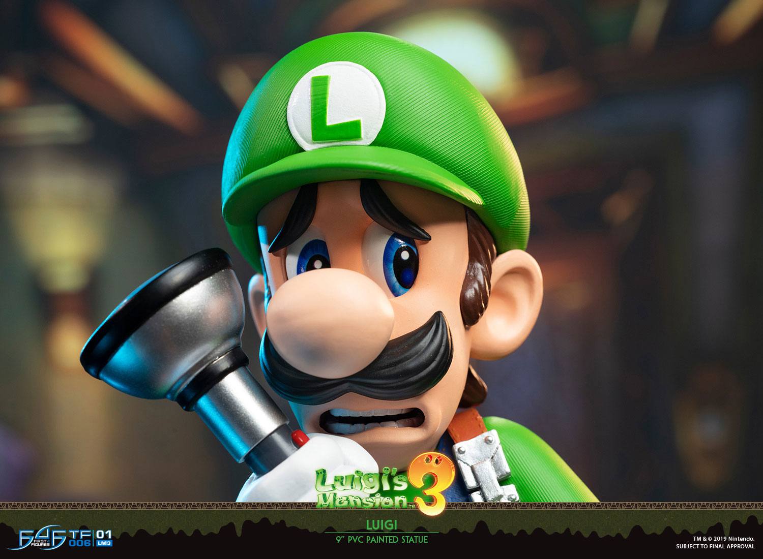 First4Figure 9-Inch Luigi Statue from Luigi's Mansion 3 PVC Collectible Figurine