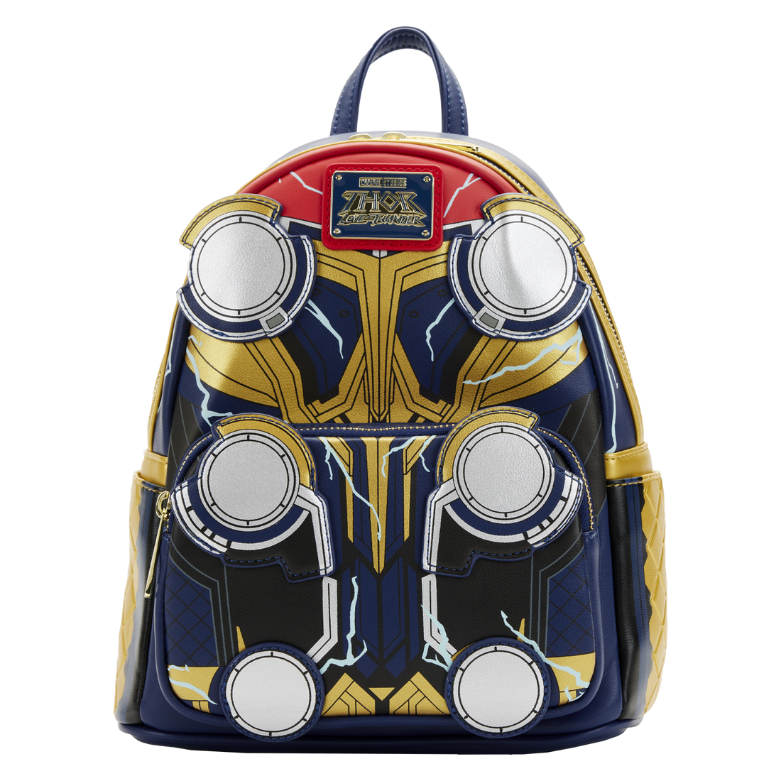 Loungefly Licensed Marvel Thor: Love And Thunder Themed Cosplay Glow-In-The-Dark Mini Backpack for Travel and Daily Use