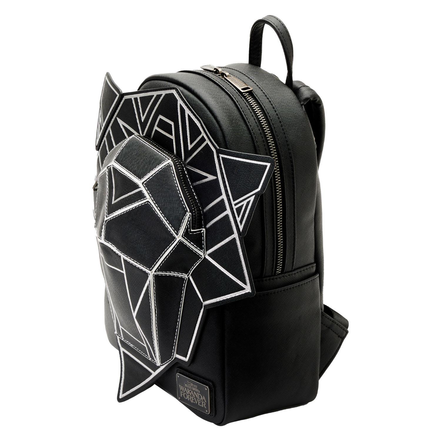 Loungefly Licensed Marvel Black Panther Wakanda Forever Themed Figural Mini Backpack for Fashionable Carry