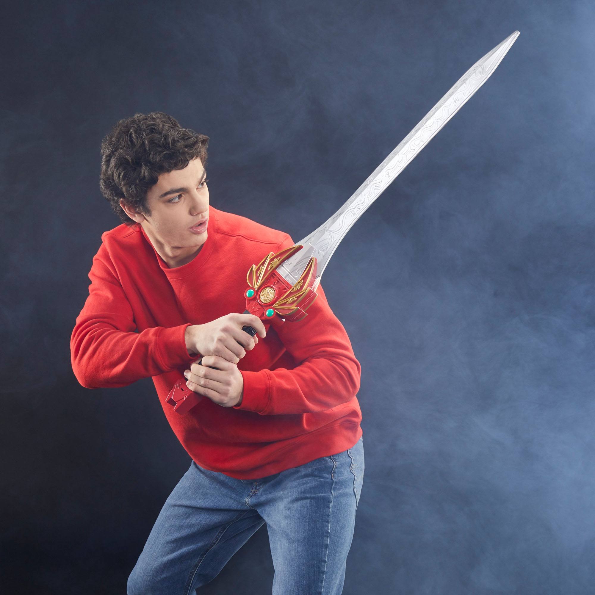 Hasbro Premium Role - play Replica of the Mighty Morphin Red Ranger Power Sword from the Lightning Collection of Power Rangers