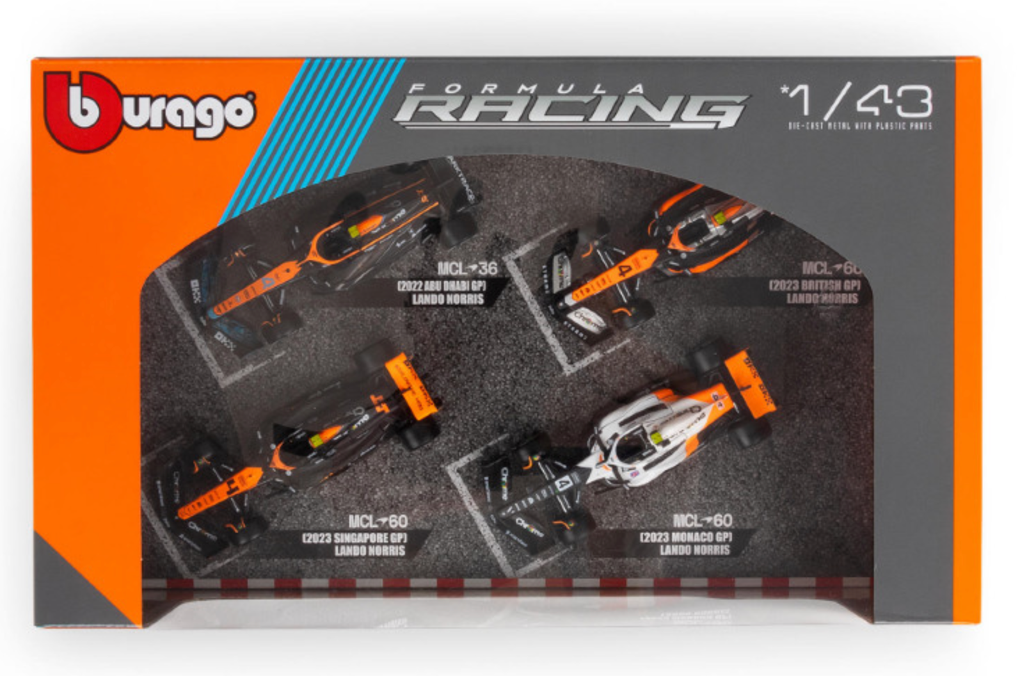 Official 4 - Pack Collector's Edition: Formula 1 McLaren F1 Lando Norris Highlights Set