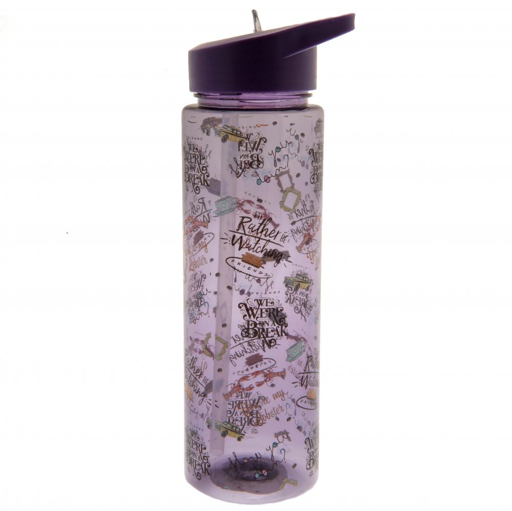 Lightweight Clear Violet Friends-themed Plastic Drinks Bottle