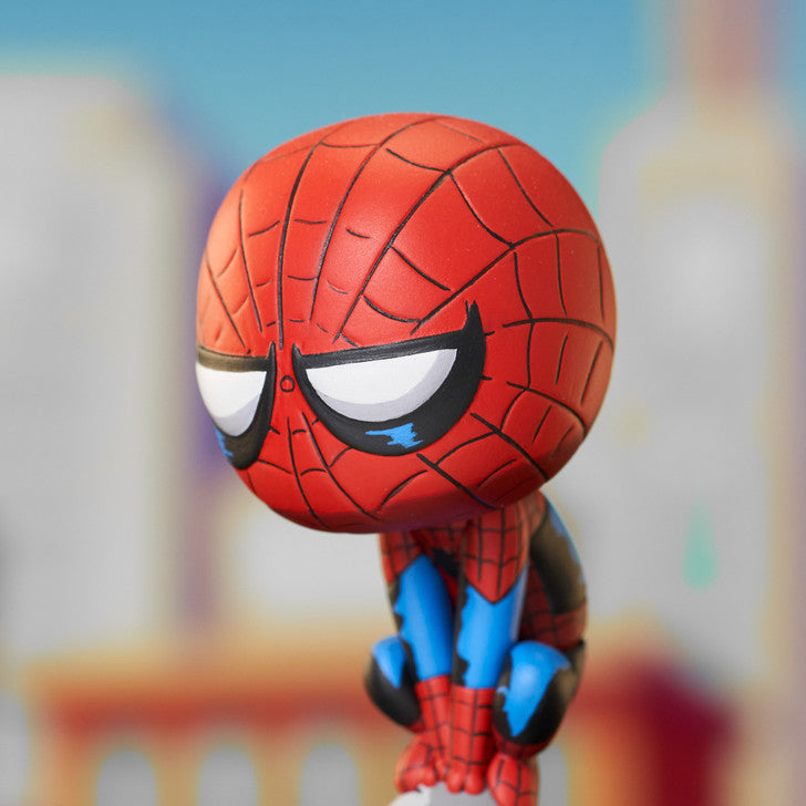 Limited Edition Marvel Animated Spider-Man Statue on Chimney