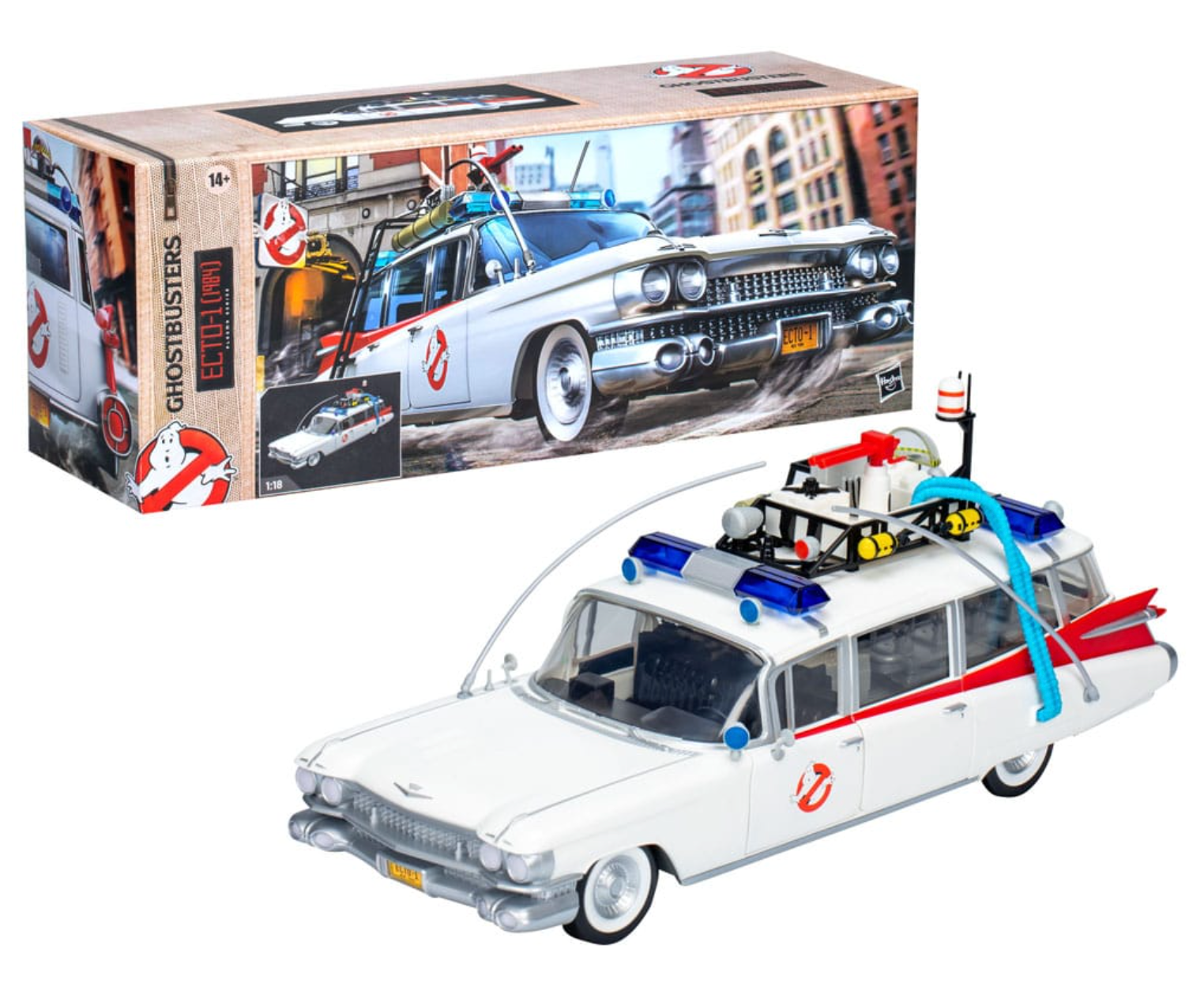 1984-Inspired Ghostbusters Plasma Series Ecto-1 Premium Vehicle Toy