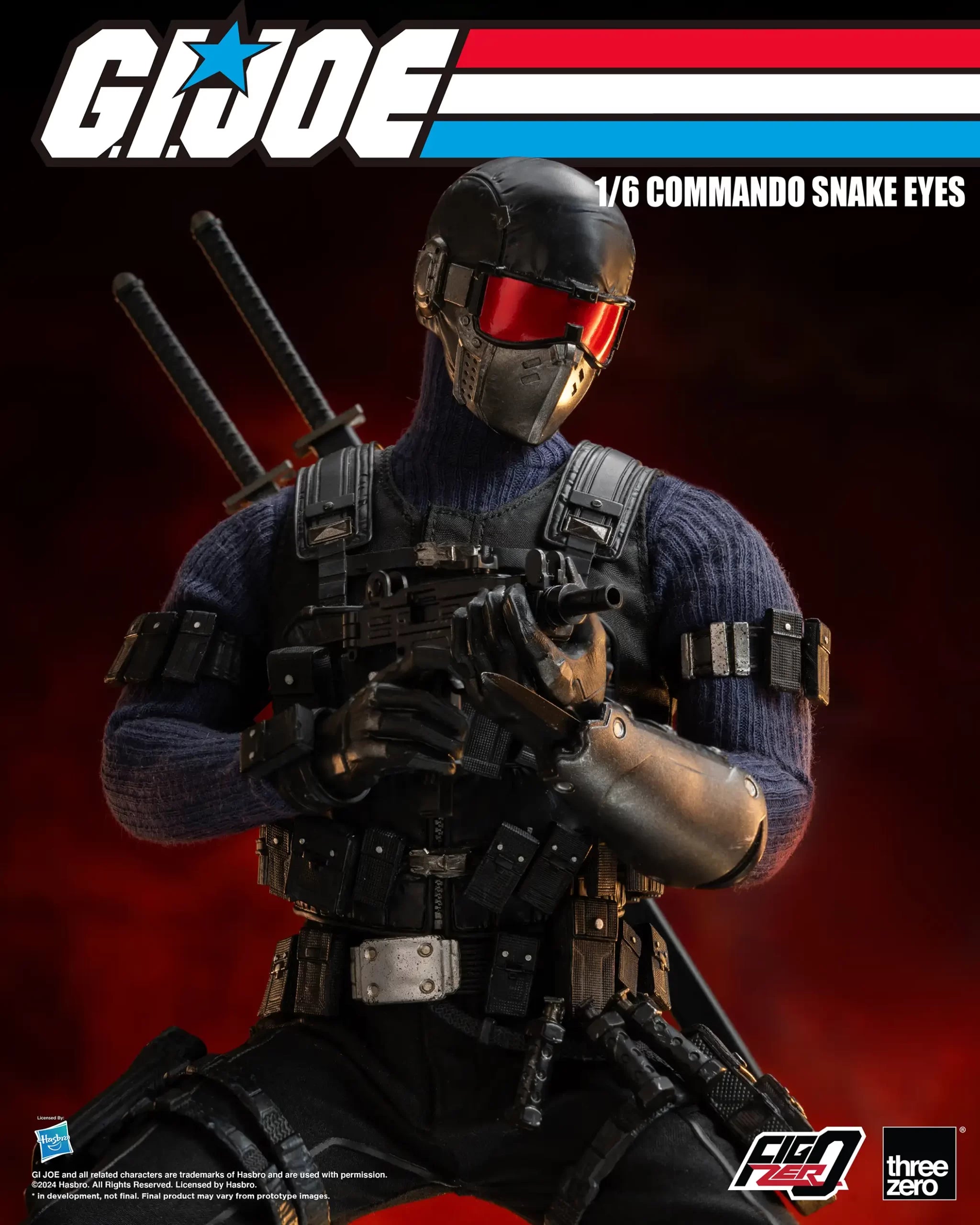 Threezero's FigZero 1/6 Scale G.I. Joe Commando Snake Eyes Collectible Figure