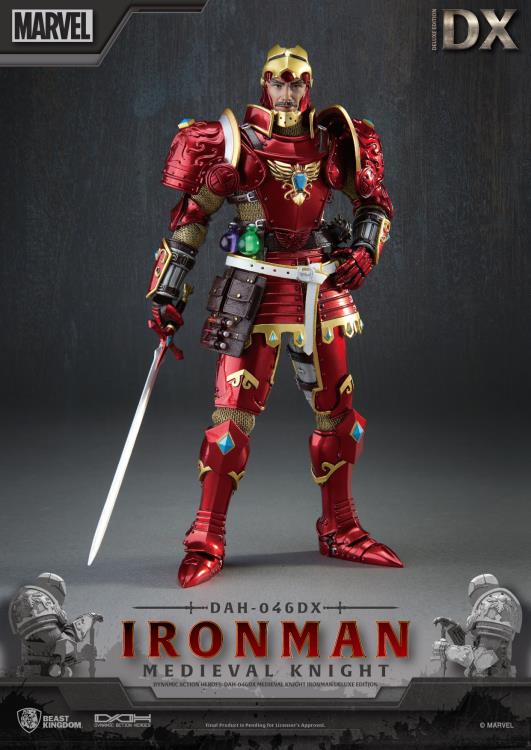 Marvel Deluxe Dynamic Action Heroes Medieval Knight Iron Man Figure