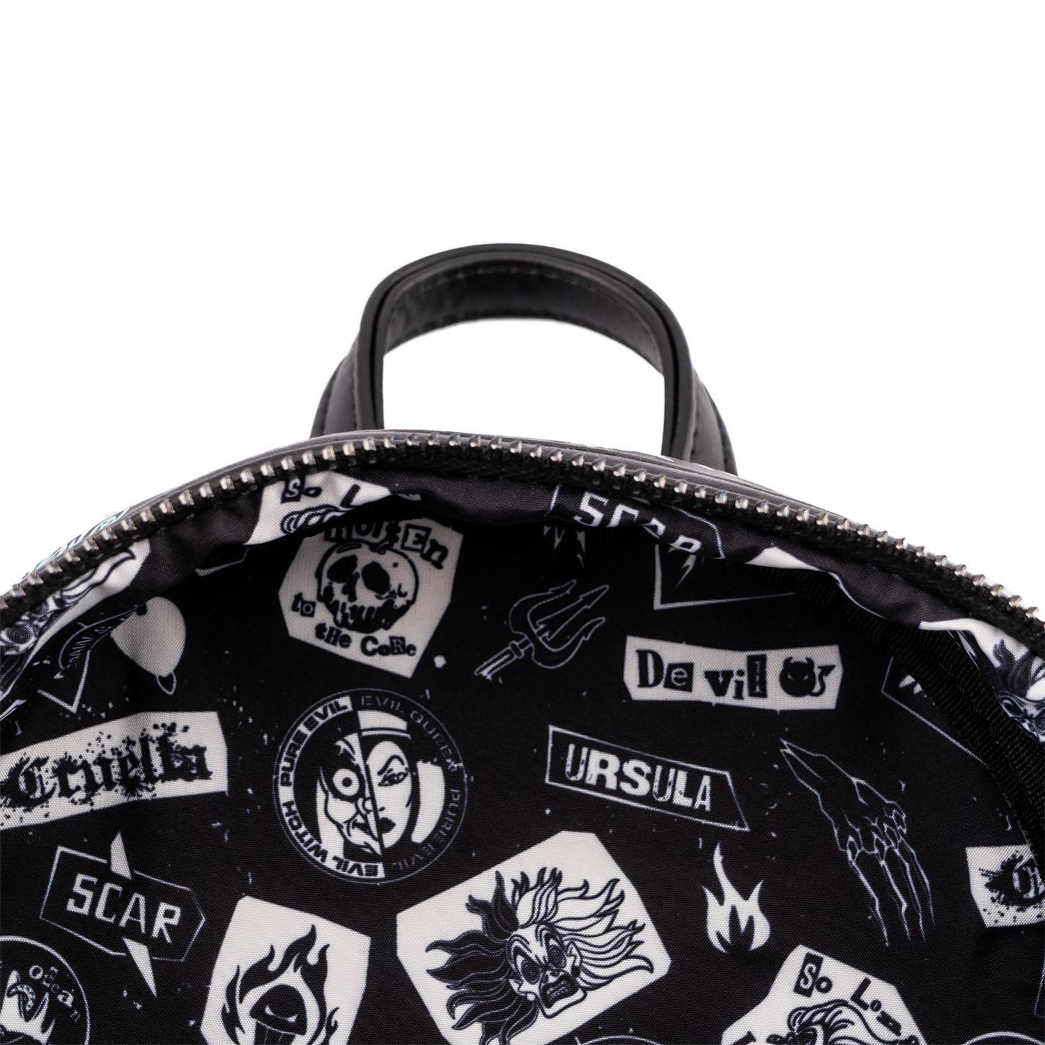 Loungefly Mini Backpack Featuring Disney's Iconic Villains