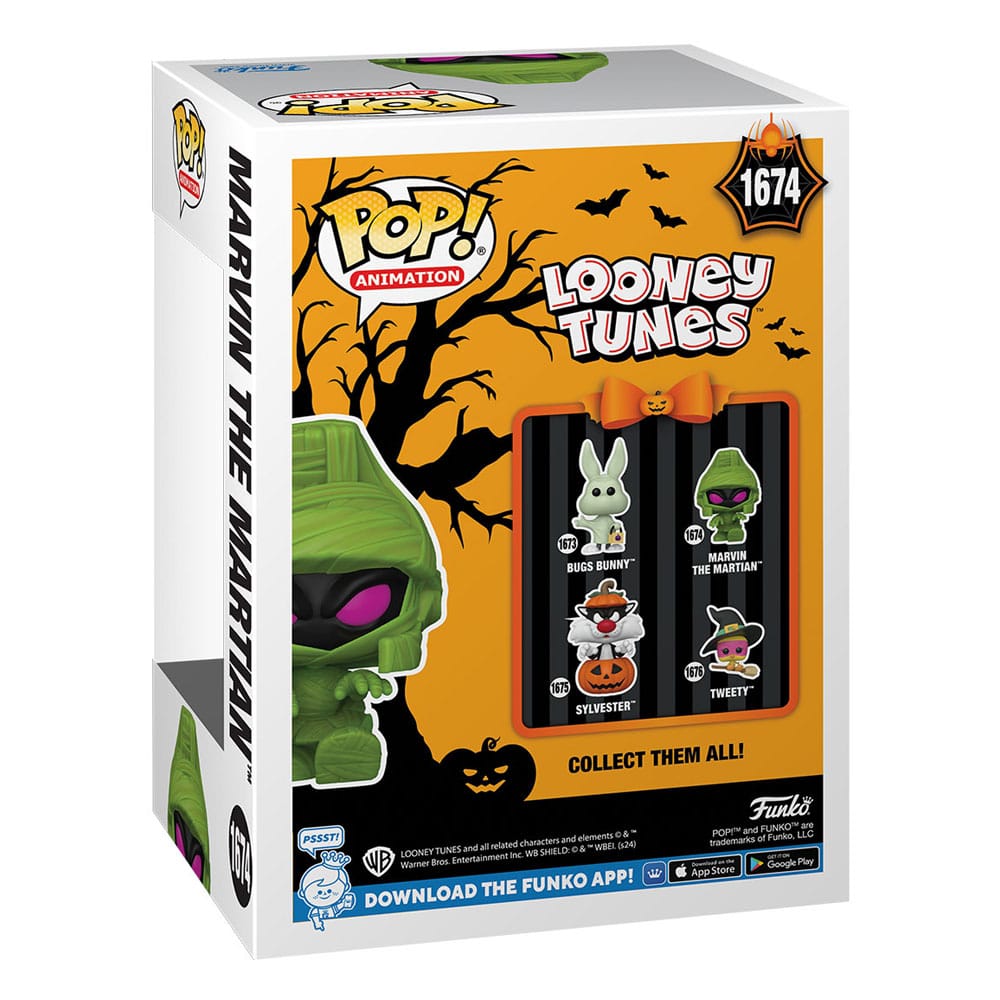 Looney Tunes Halloween: Funko Pop! Vinyl Figure of Marvin the Martian in Mummy Costume
