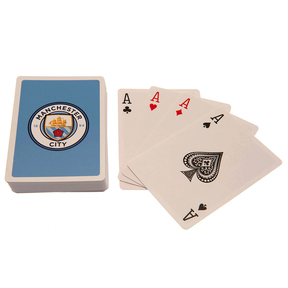 High - Quality Manchester City FC Linen Playing Cards
