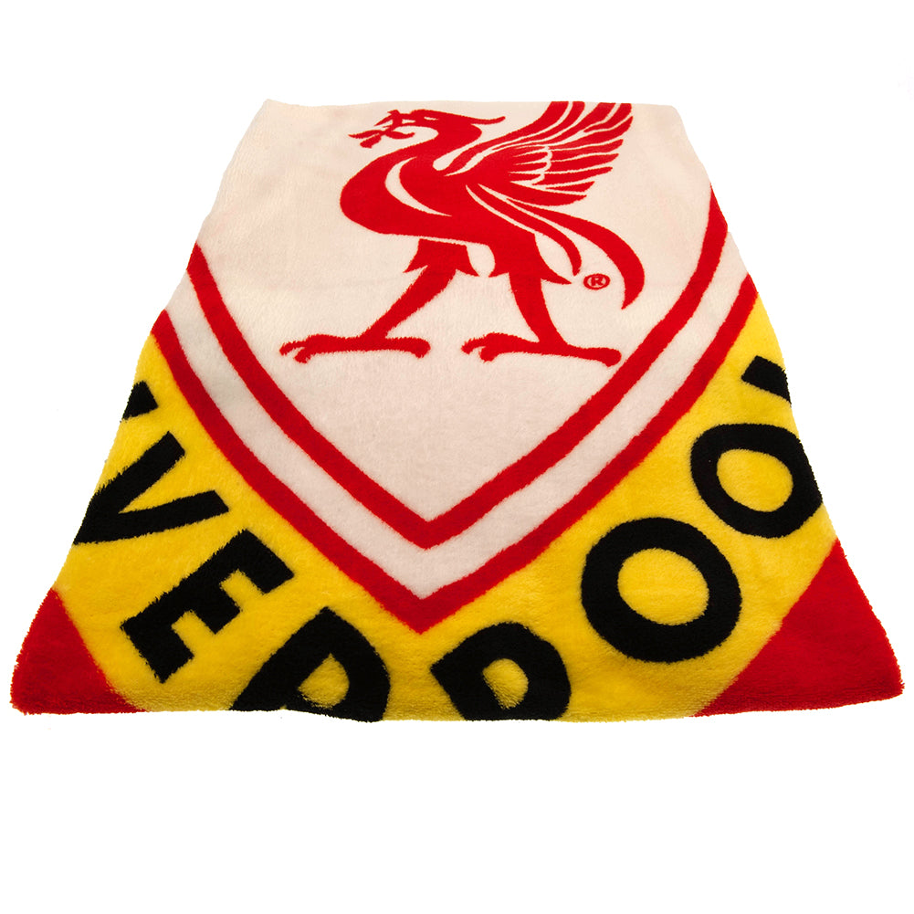 Soft and Warm Liverpool FC 'This Is Anfield' Retro Fleece Blanket