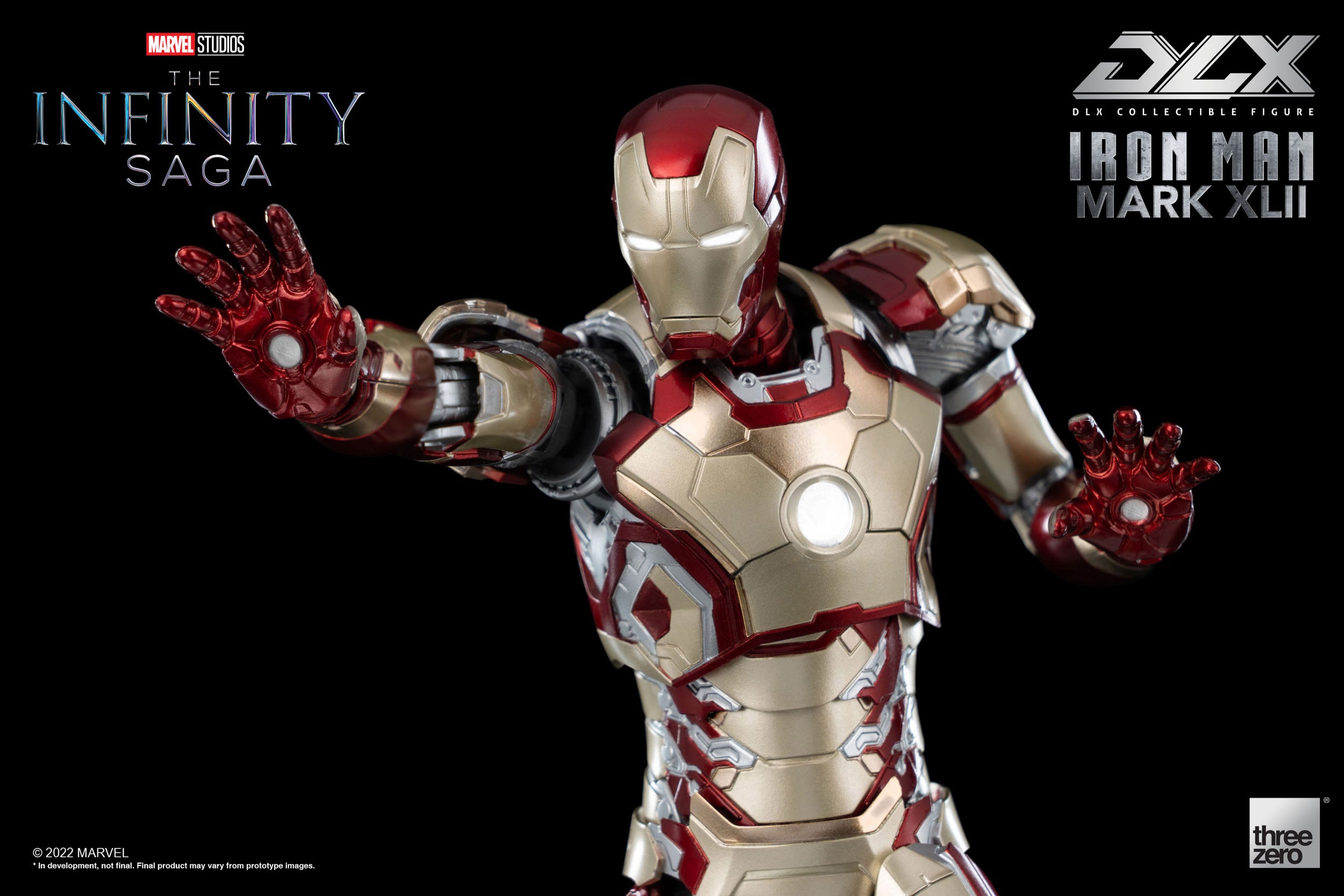 Marvel The Infinity Saga Deluxe Iron Man Mark 42 1/12 Scale Collectible Figure for Fans