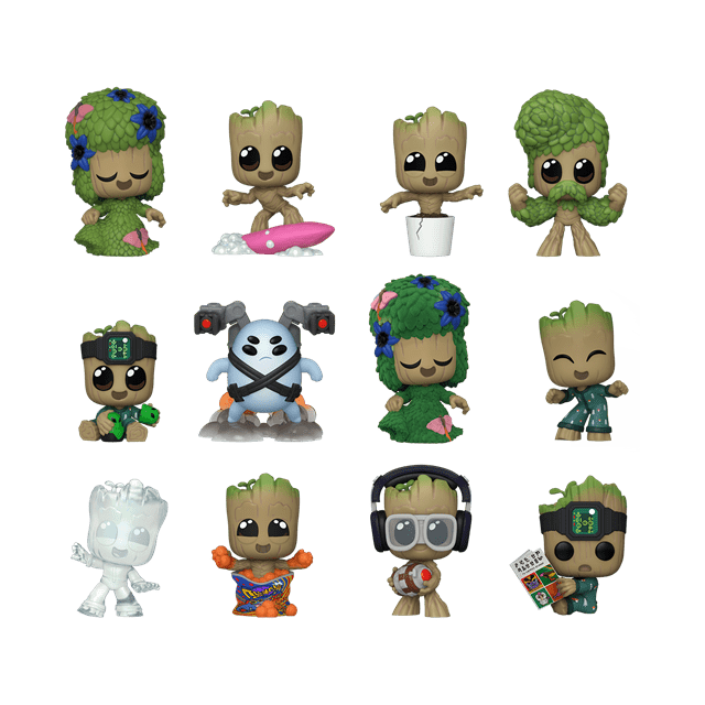12-Pack Marvel I Am Groot Mystery Minis Funko POP! Vinyl Collectible Figures