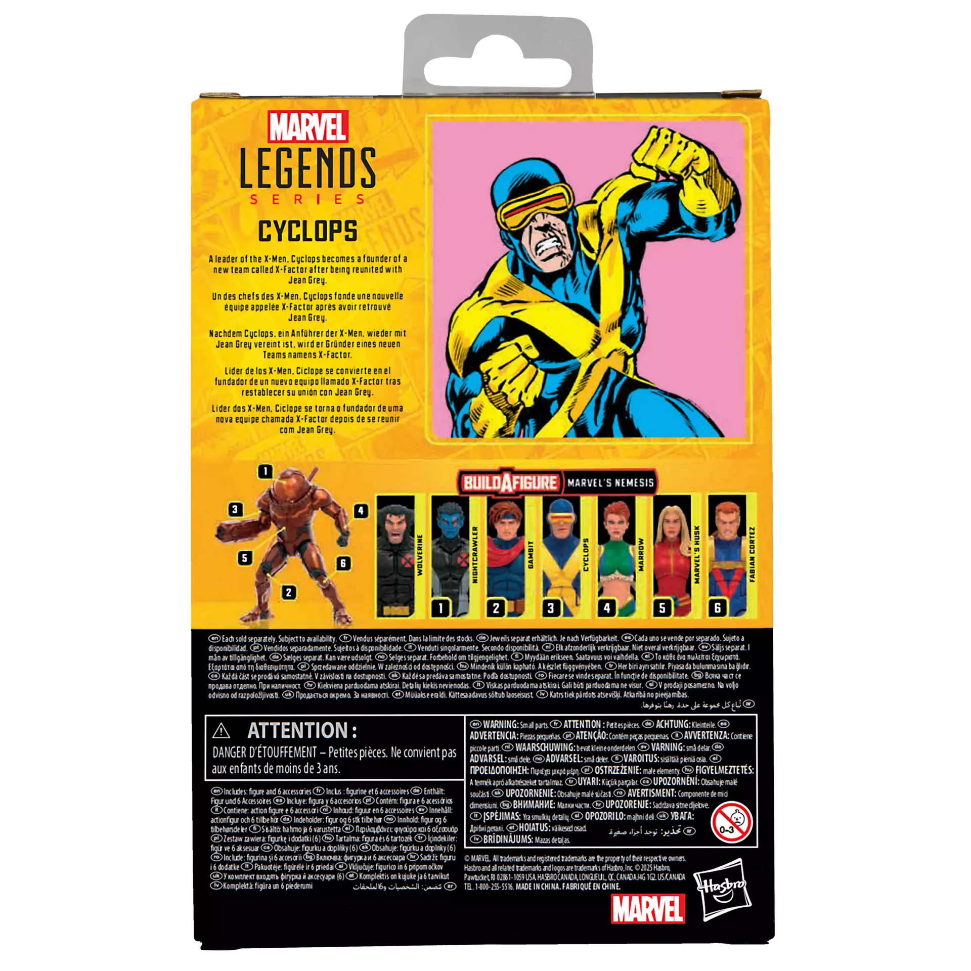 Hasbro Marvel Legends Series 6-Inch Scale Collectible Cyclops Action Figure from Marvel's X - Factor Comics