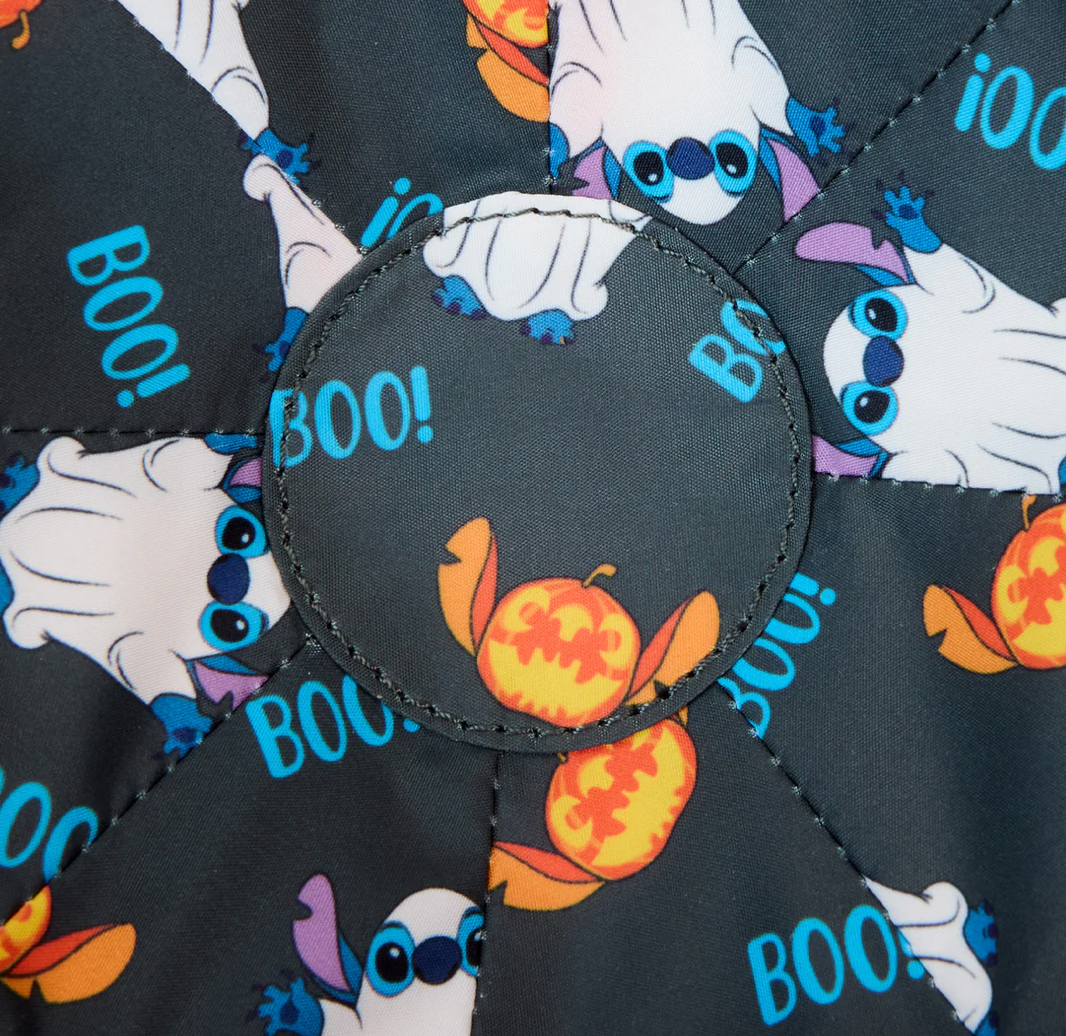 Loungefly Disney Glow-in-the-Dark Stitch Pumpkin-Shaped Crossbody Bag