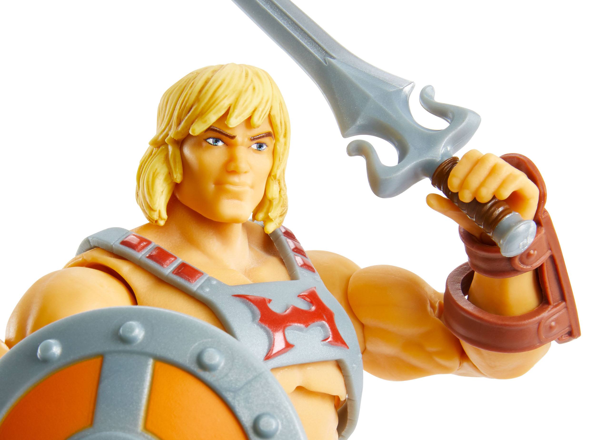 Highly Poseable Masters of the Universe Revelation He - Man Action Figure Set