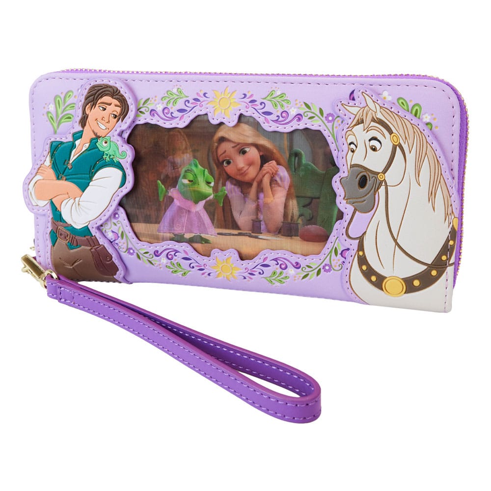 Loungefly Disney Princess Rapunzel Themed Lenticular Design Wristlet Style Wallet for Fashion Lovers