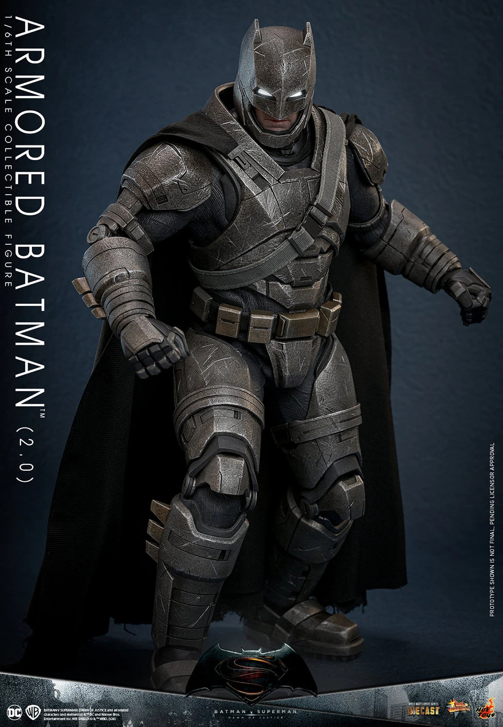 Hot Toys Highly Detailed 1/6th Scale Collectible Figure of Armored Batman (2.0) from Batman v Superman: Dawn of Justice