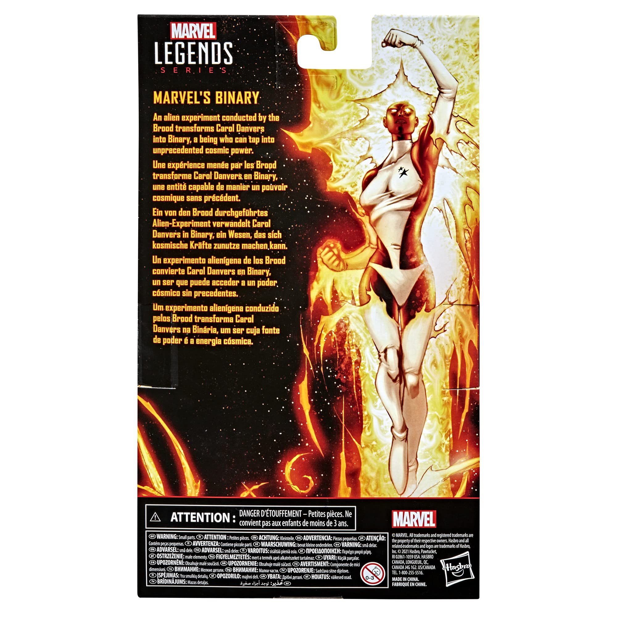 Marvel Legends 6-Inch Binary Action Figure with High - end Design and 6 Accessories