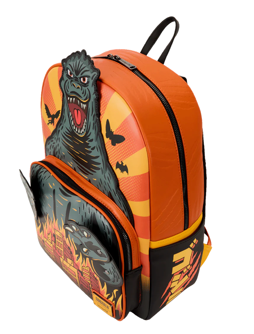 Loungefly Fashionable Full-Size Godzilla Cosplay Backpack