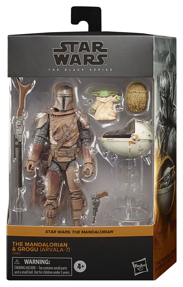 Hasbro Star Wars The Black Series Collectible Action Figures of The Mandalorian and Grogu from Arvala - 7