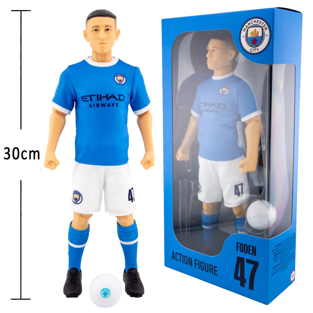 High - Quality Manchester City FC Phil Foden Collectible Action Figure for Football Fans