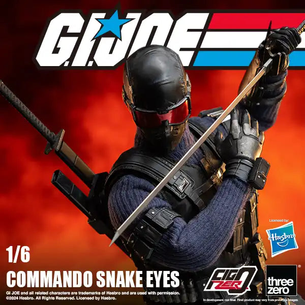 Threezero's FigZero 1/6 Scale G.I. Joe Commando Snake Eyes Collectible Figure