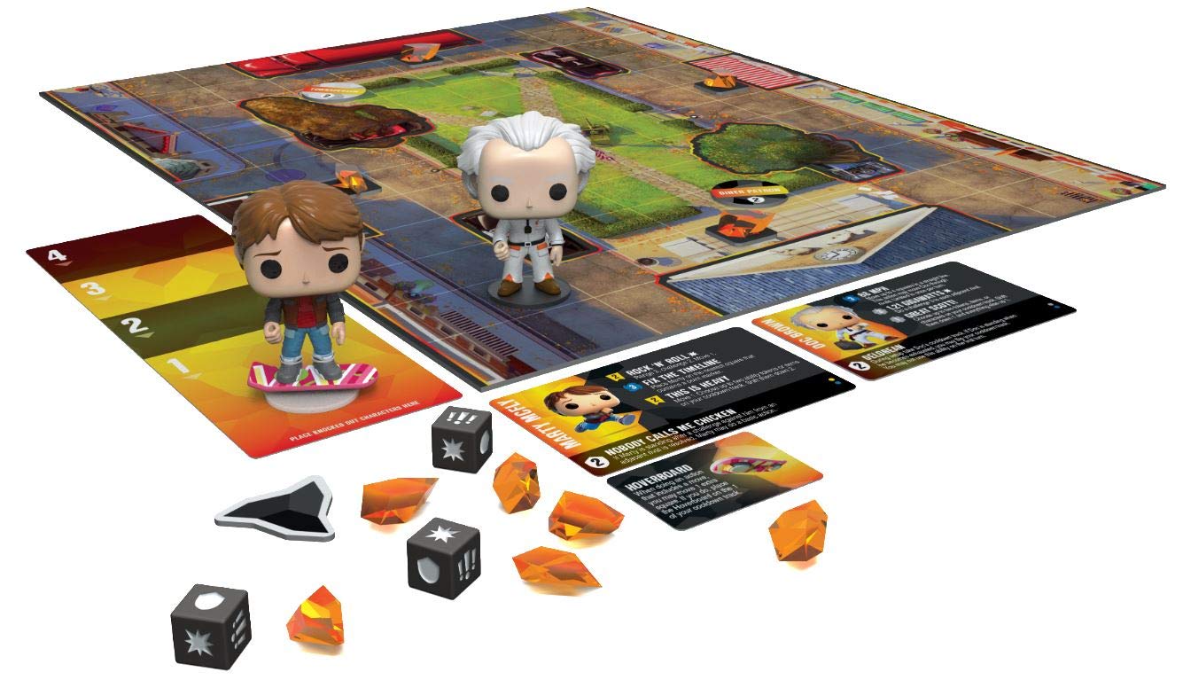 Funkoverse Back to the Future Strategy Board Game Bundle - 2 Pack Set