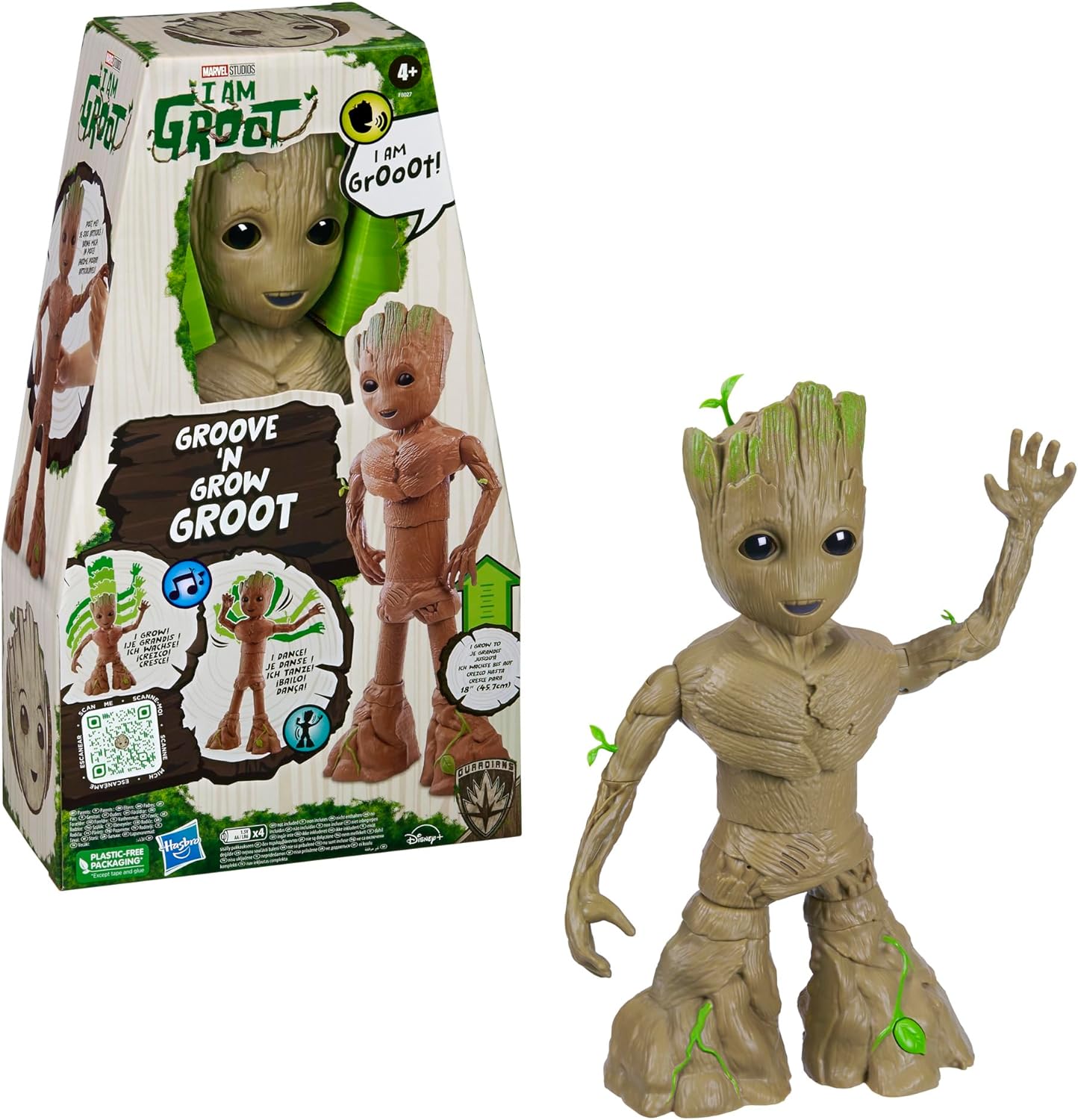 Marvel Studios Interactive Groove 'N Grow Poseable Groot Action Figure