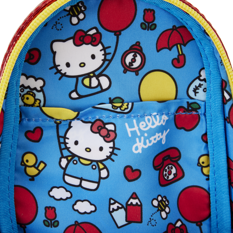 Loungefly Sanrio Hello Kitty 50th Anniversary Shiny Metallic Pencil Case