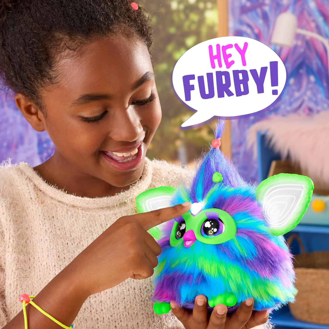 Aurora Glow-in-the-Dark Interactive Plush Toy - Furby for Girls and Boys