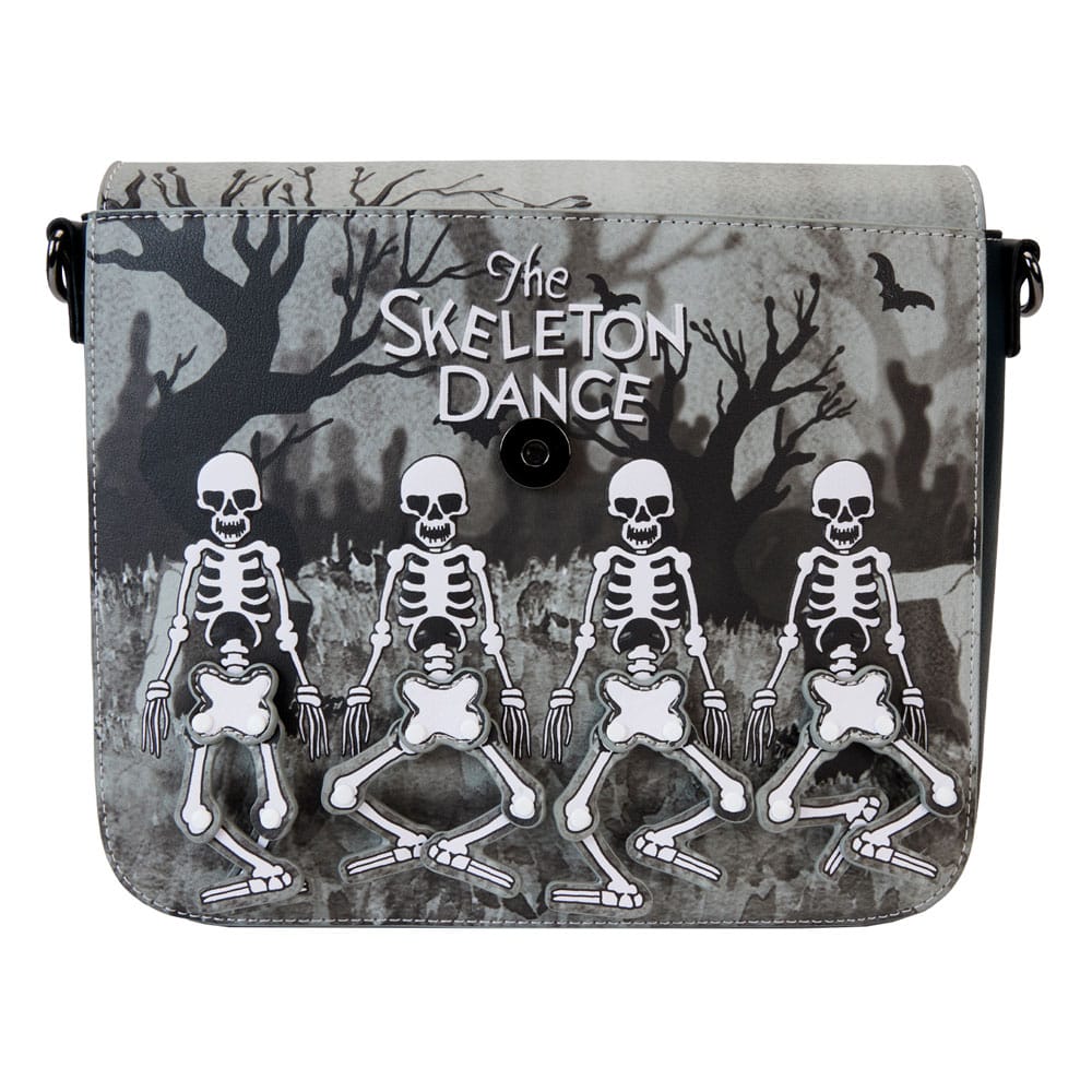 Loungefly Disney Glow-in-the-Dark Skeleton Dance Adjustable Crossbody Bag